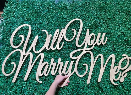 Wooden Will You Marry Me Sign for Backdrop,Wood...