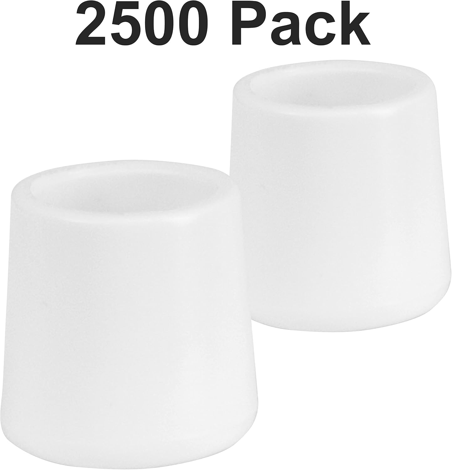 Flash Furniture White Replacement Foot Cap for Plastic Folding Chairs