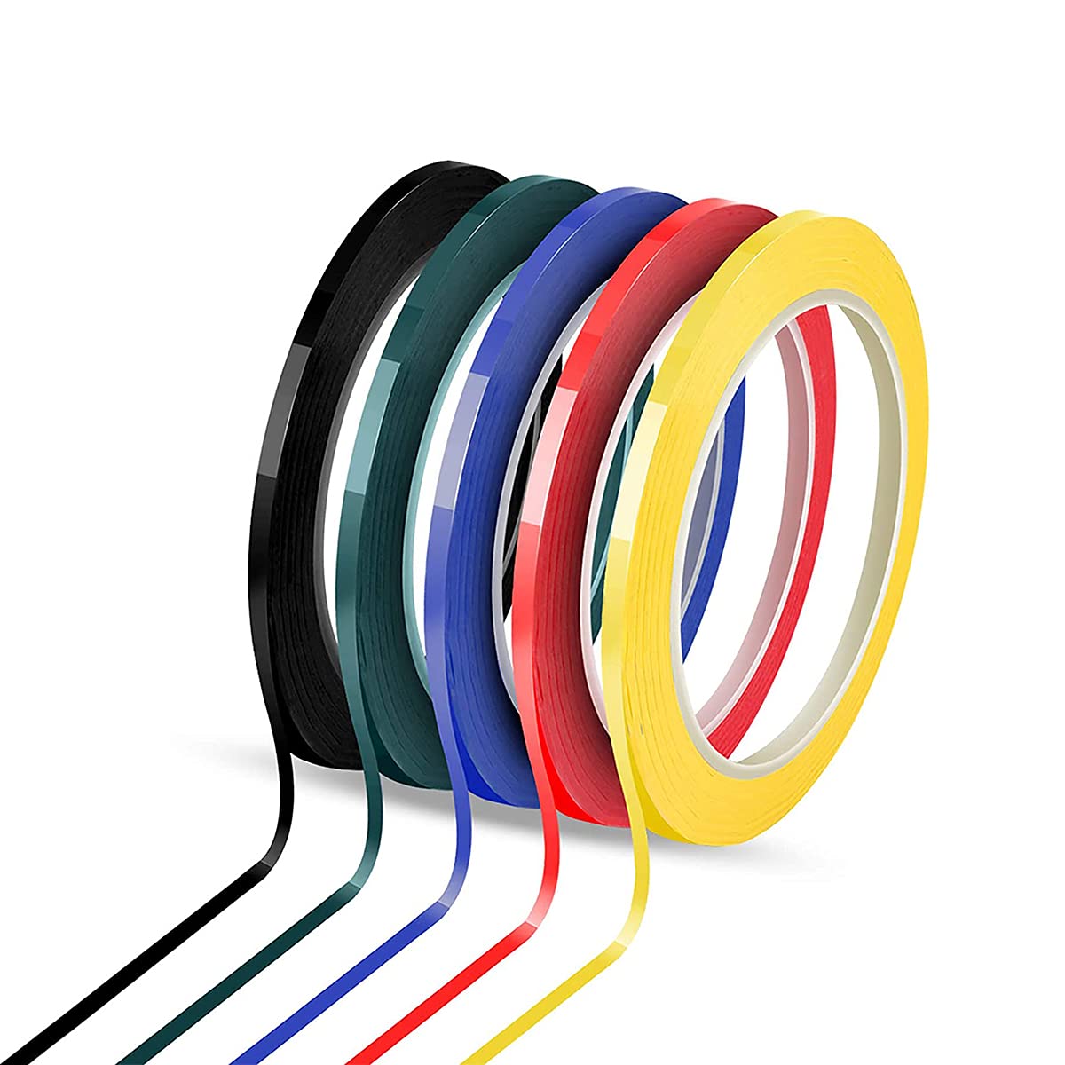 Colored Masking Tape, 5 PCS SelfAdhesive Grid Marking Tapes for Art Board Outdoor, Whiteboard