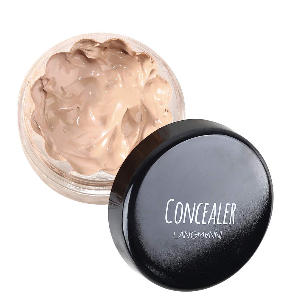 Generic Lápiz corrector para ojeras para hombre, pintalabios, traje de pintalabios, multicolor, 4 paquetes, corrector, corrector, pincel de pelo natural (D, talla única)