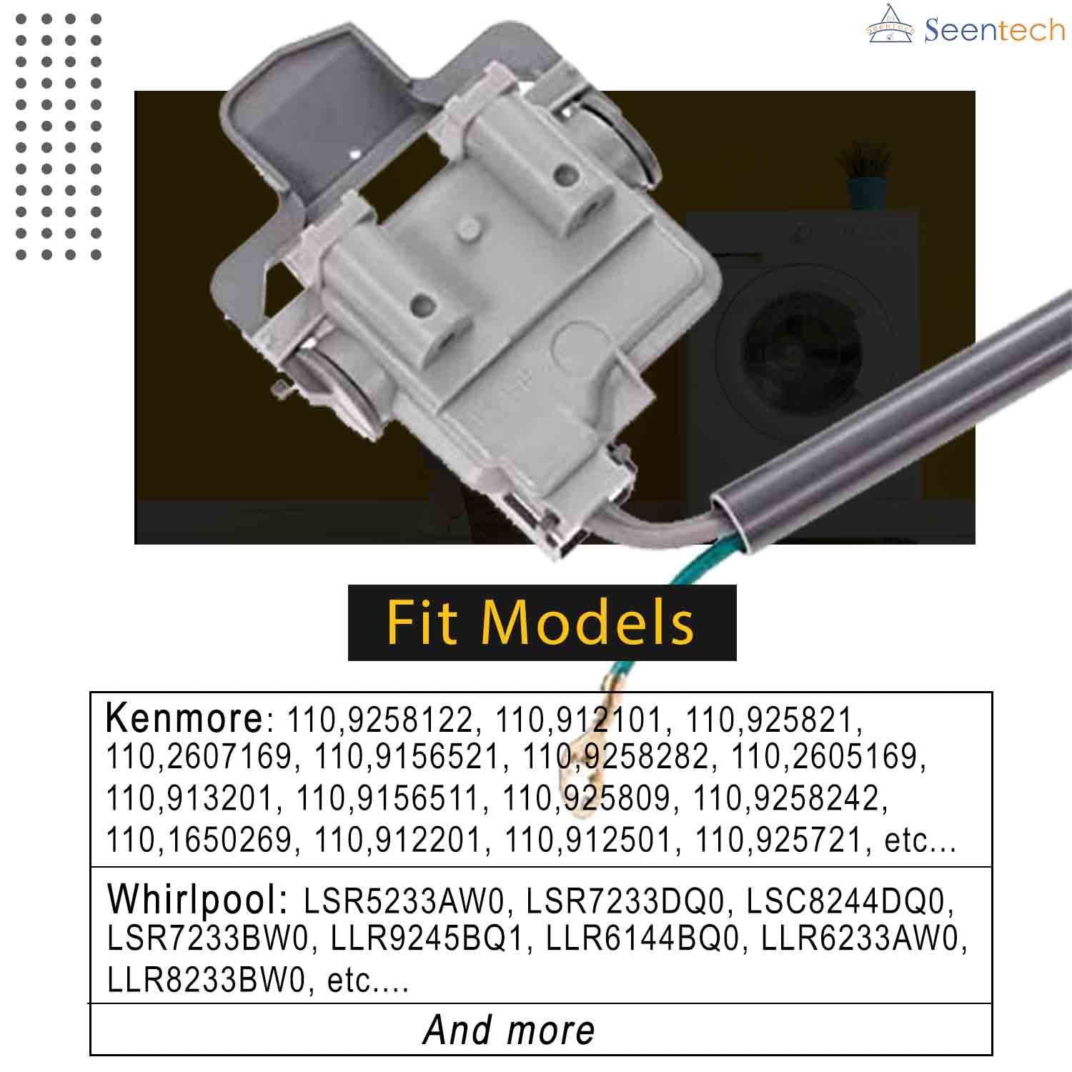 Amazon.com: Lifetime 285671 Washer Lid Switch by Seentech, Fit for  