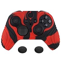 Vista 13 de playvital Samurai Edition Anti Slip Silicone Case Cover for Xbox Elite Wireless Controller Series 2 Core, Ergonomic Soft Rubber Skin Protector for