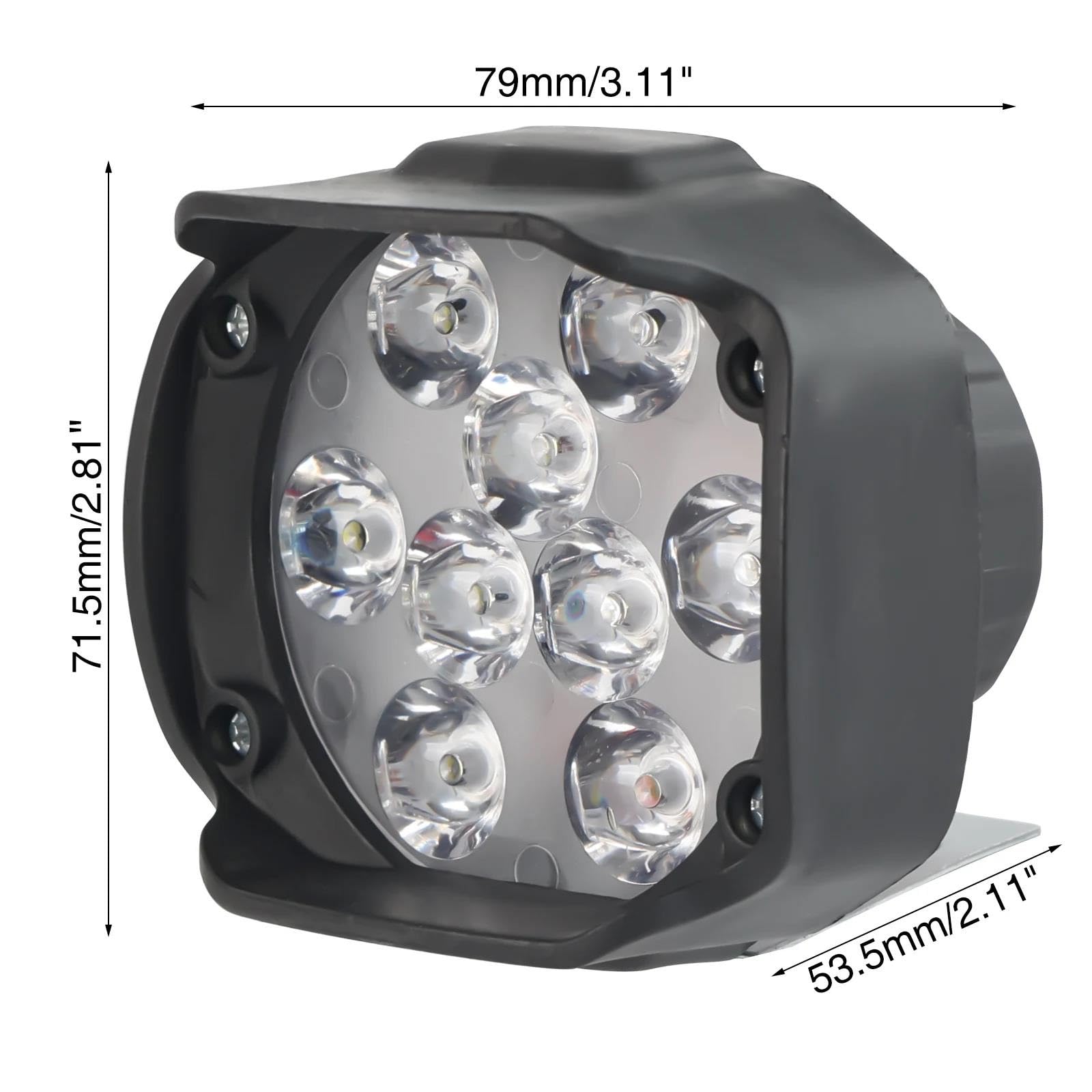Reflektor motocyklowe Uniwersalny Reflektor Motocyklowy LED Lampa Przeciwmgielna Zewnętrzny Wodoodporny Przełącznik