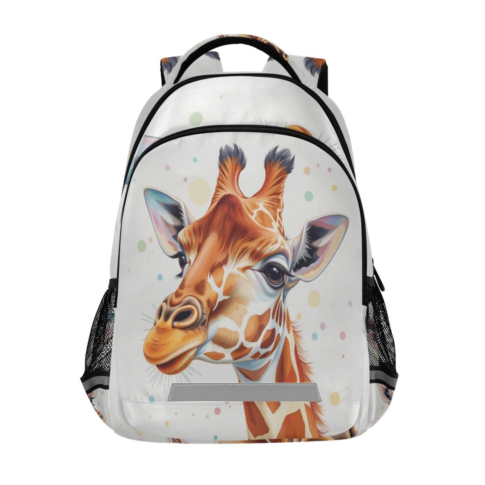 Kcldeci Watercolor Giraffe Kids Backpack for Boys Girls Elementary Schoolbag Kindergarten Bookbags Preschool School Bag Toddler Book Bags Travel Bag