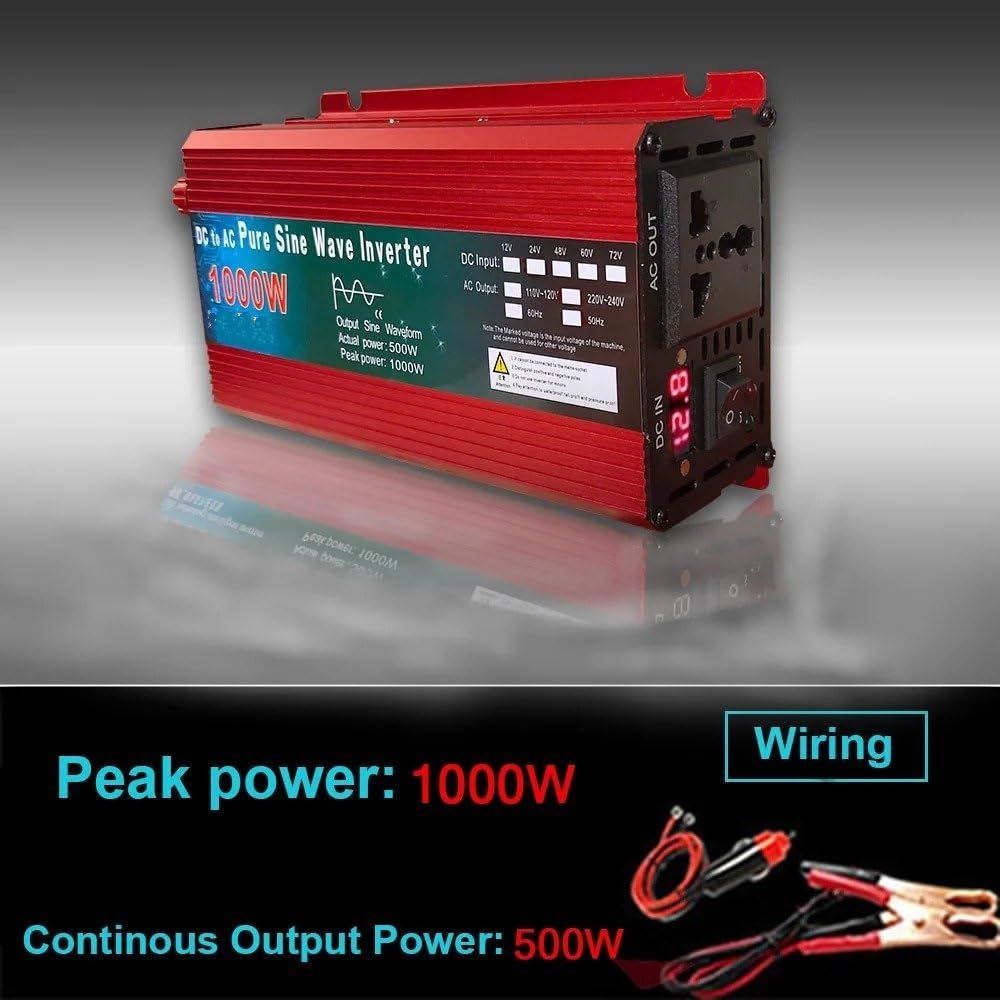 Inverter 12V 220V 2000W 3000W 1000W DC 24V 48V 60V A AC Convertitore Tensione A Onda Sinusoidale Pura Micro Fai Da Te Onda Sinusoidale Inverter