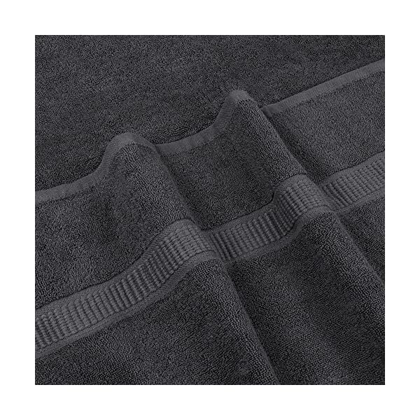 Utopia Towels - Luxueux Drap de Bain géant 2 pièces, 100% Coton filé à Anneaux, très Absorbant et à séchage Rapide, Serviette de Bain/Serviette de Sauna, Super Douce (90 x 180 cm, Gris)