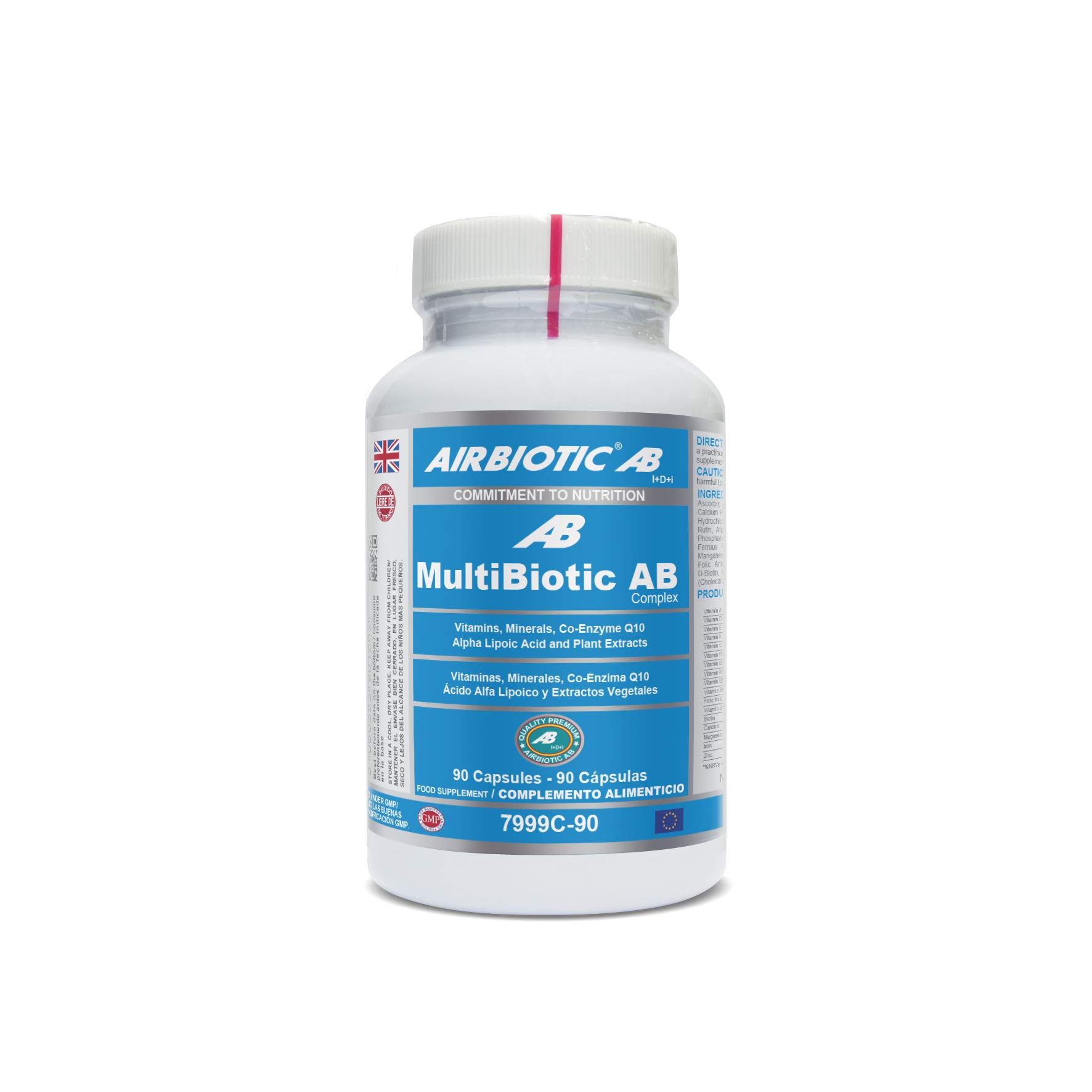 AB 7999C-90 - MultiBiotic AB Complex, Multinutrientes, Multivitaminas para el día a día, 90 cápsulas