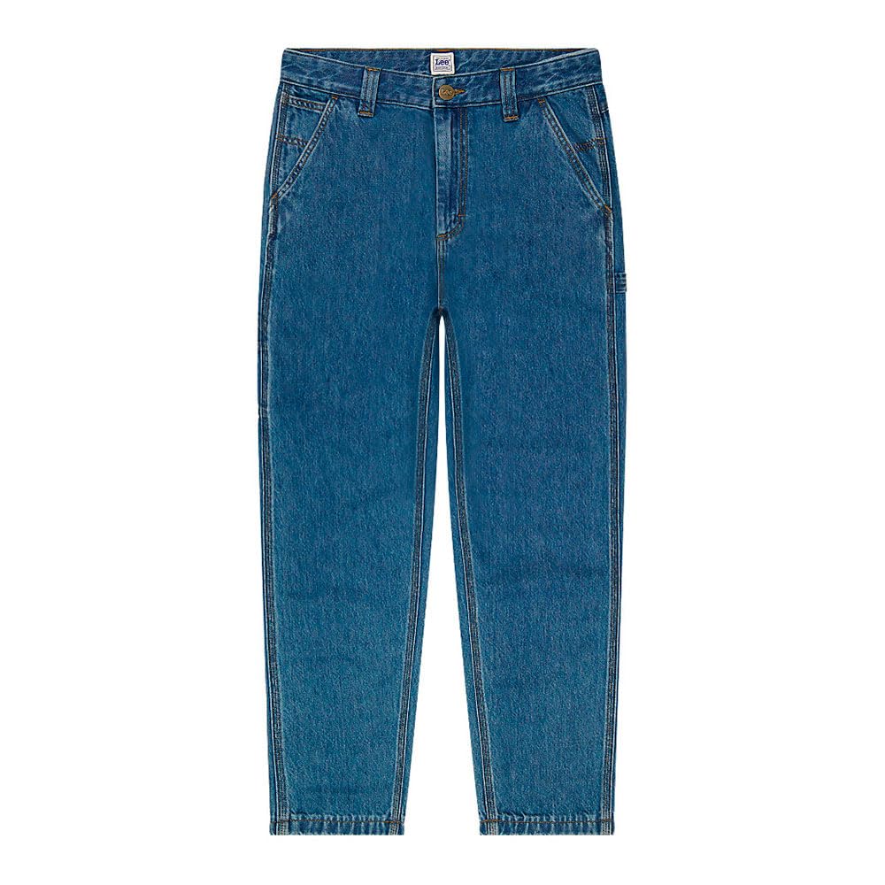 Lee Men's Carpenter Relaxed Fit Tapered Leg Jeans, Mid Shade, 32 W/32 L