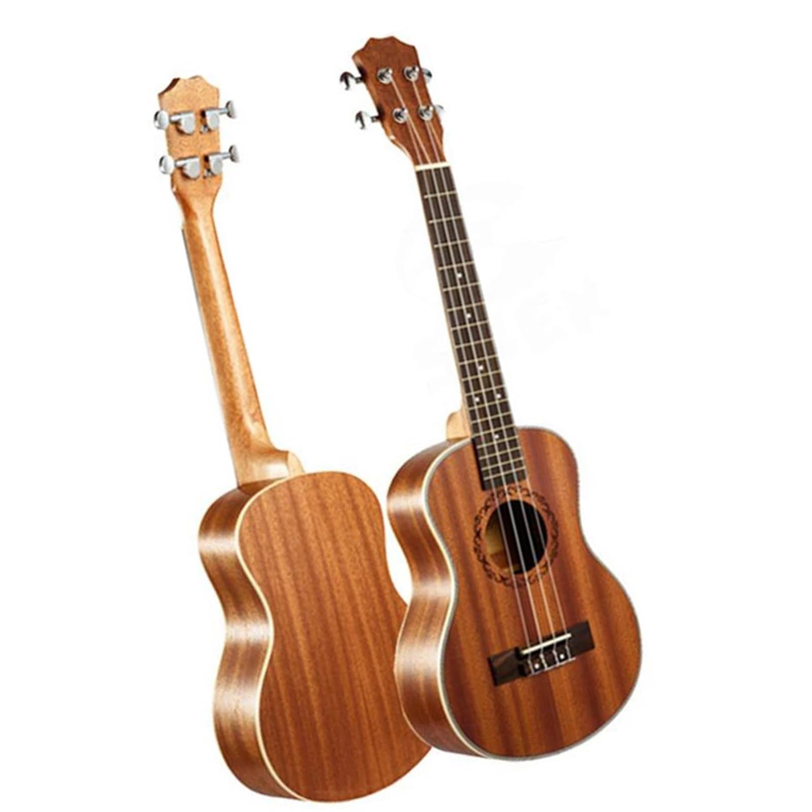 21 "Ukulele Gitara Hawajska Palisander Podstrunnica 4 Struny Mahoń Elektryczne Ukulele Z Przetwornikiem EQ Instrumenty Muzyczne(A)