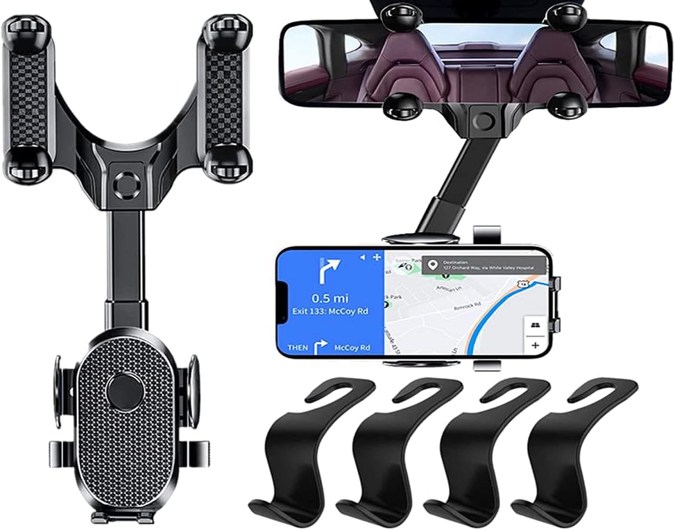 Anlising Multifunctional Mobile Phone Holder Rear View Mirror Mobile Phone Holder Car Rear View