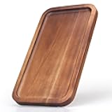 Small Wooden Platters Rectangle Mini Charcuterie Boards Acacia Wood Serving Trays Home Decor Cheese Board Cake Appetizer Plates Kitchen Charcuterie Platter for Food Dish Rectangular Dessert Snack Tray