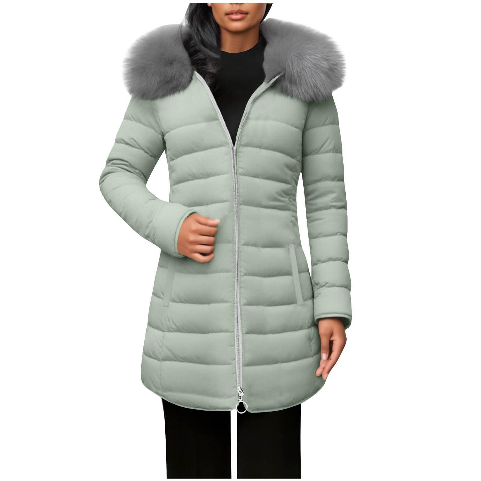 Generisch Parka Mantel Unterdamen Trainieren Modischeen Langarm Jacken Winter Oversize Soft