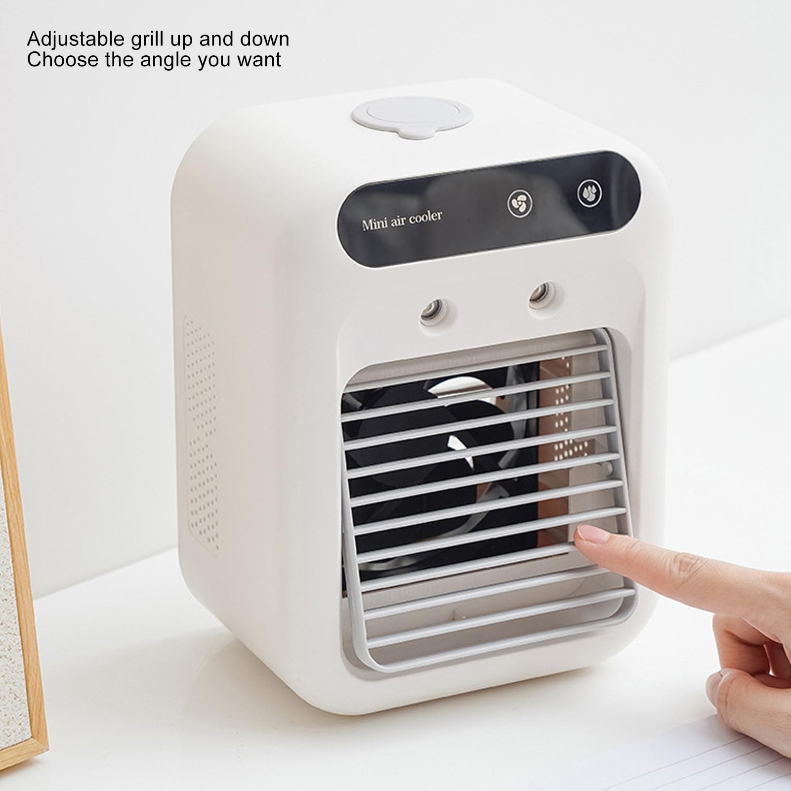 Fdit Tragbare Klimaanlage, Professioneller Kühlluftventilator mit 500 Ml Wassertank