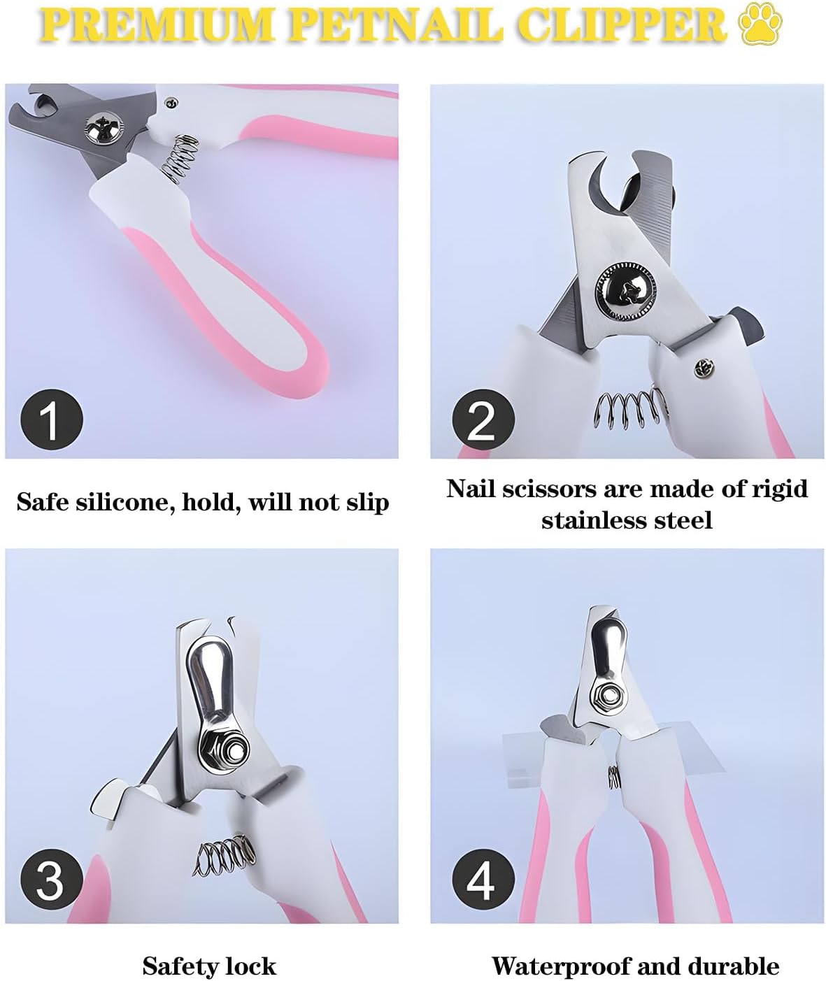 Cat Bathing Bag & Nail Clipper for Bathing Set, Cat Shower Bag image 3