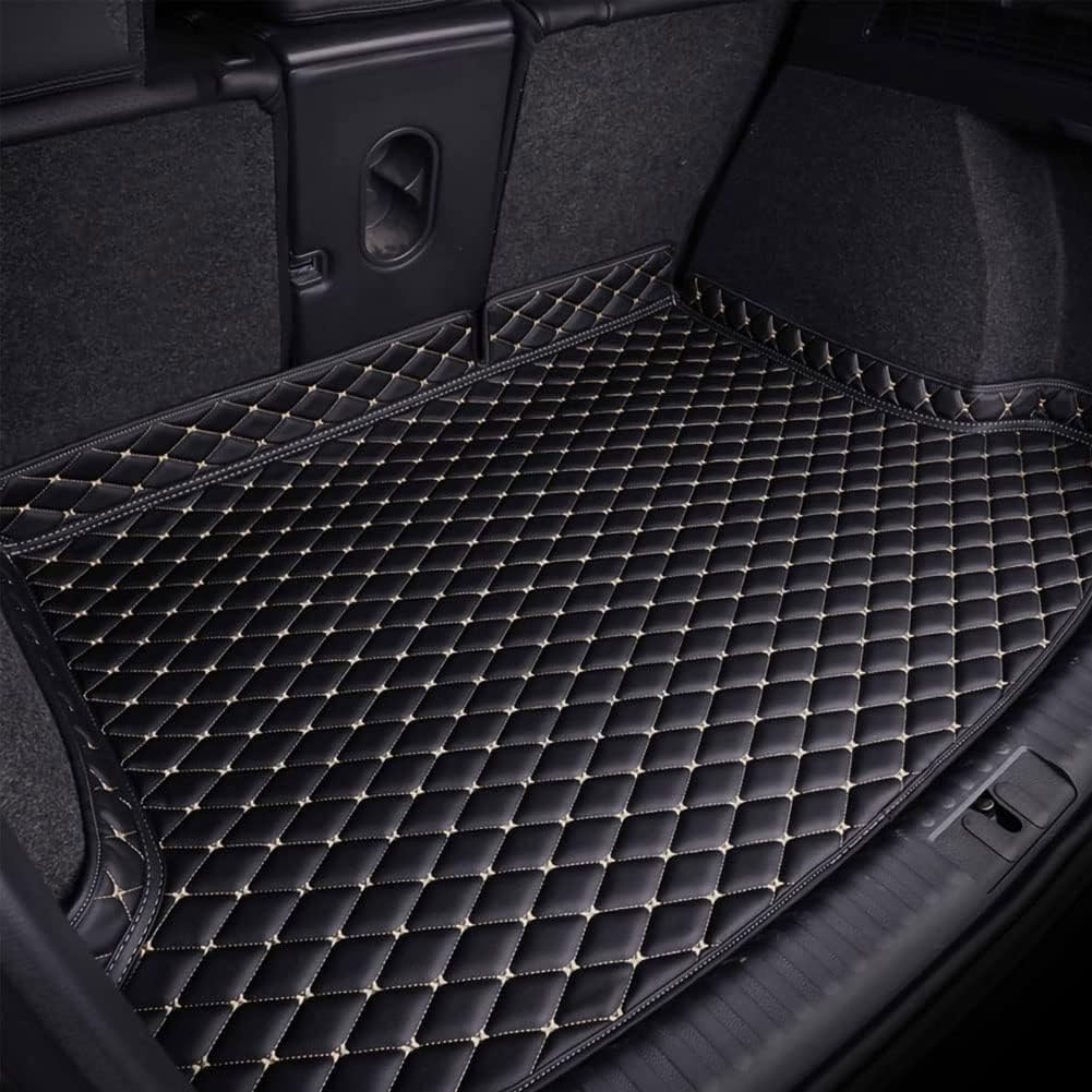 Yzylyw C/Black-Beige Ar Boot Liner Protetor For Jaguar F-Pae 2021-2024, Boot Mats Tray Dust-Proof Anti-Srath Waterproof Argo Arpets Interior Styling Aessories,