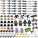 Produktbild NURICH Helm + Weste + Custom Waffen Set für Soldaten Mini Figuren SWAT Team Polizei, passen zum Lego