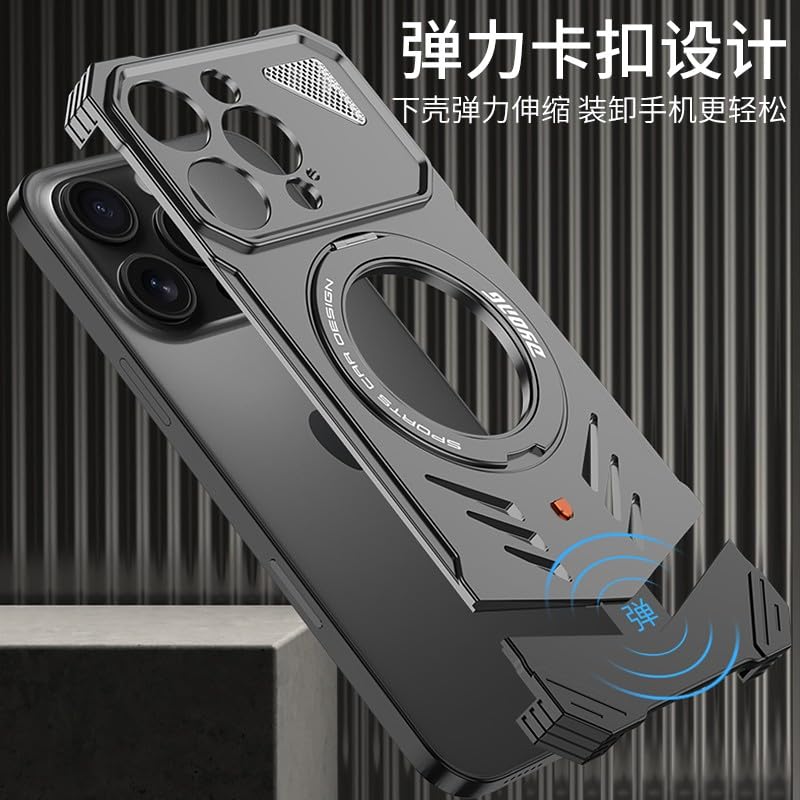 Coque iPhone 15 Pro Max argent pour support vidéo et usage quotidien