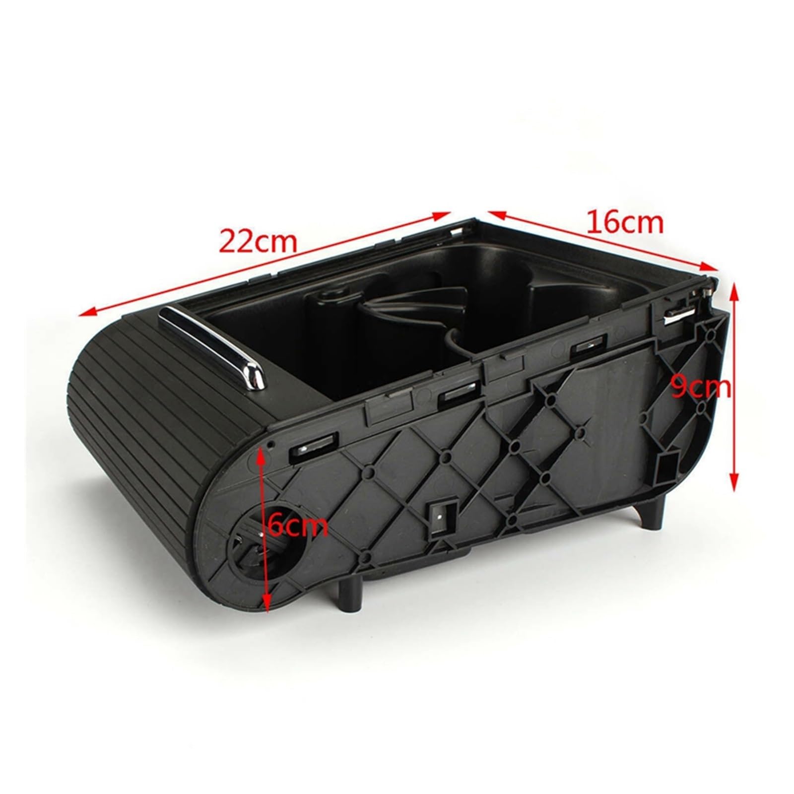 Xuanqingyi Store 3CD858329A Podłokietnik przedni Konsola Uchwyt na napoje Uchwyt Części kompatybilne z CC Kompatybilne z Passatem B6 B7