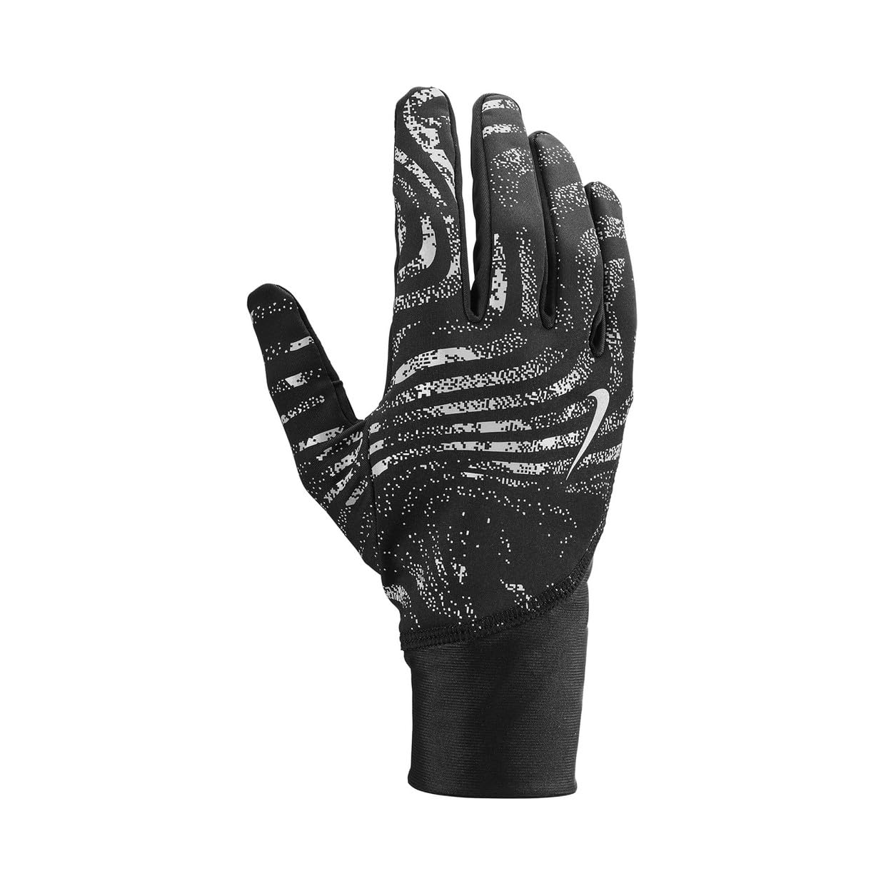 Nike Pacer Midweight RG Reflective Gants de course pour homme Black/Black/Silver XL