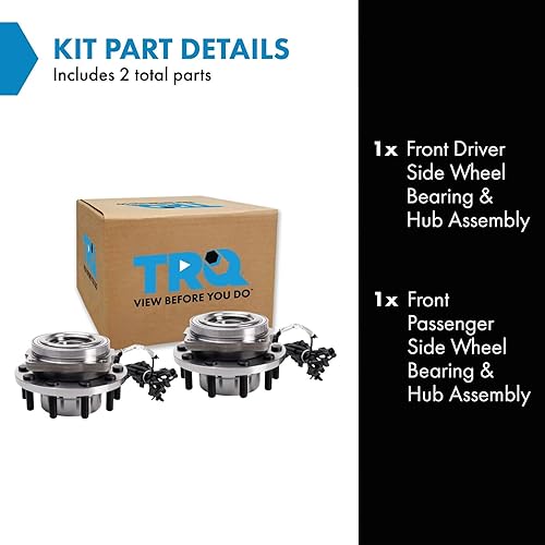 Vista 1371 de TRQ Juego de 2 rodamientos y bujes de rueda trasera izquierda y derecha compatible con Ford Expedition 2007-2010 Lincoln Navigator 2007-2010