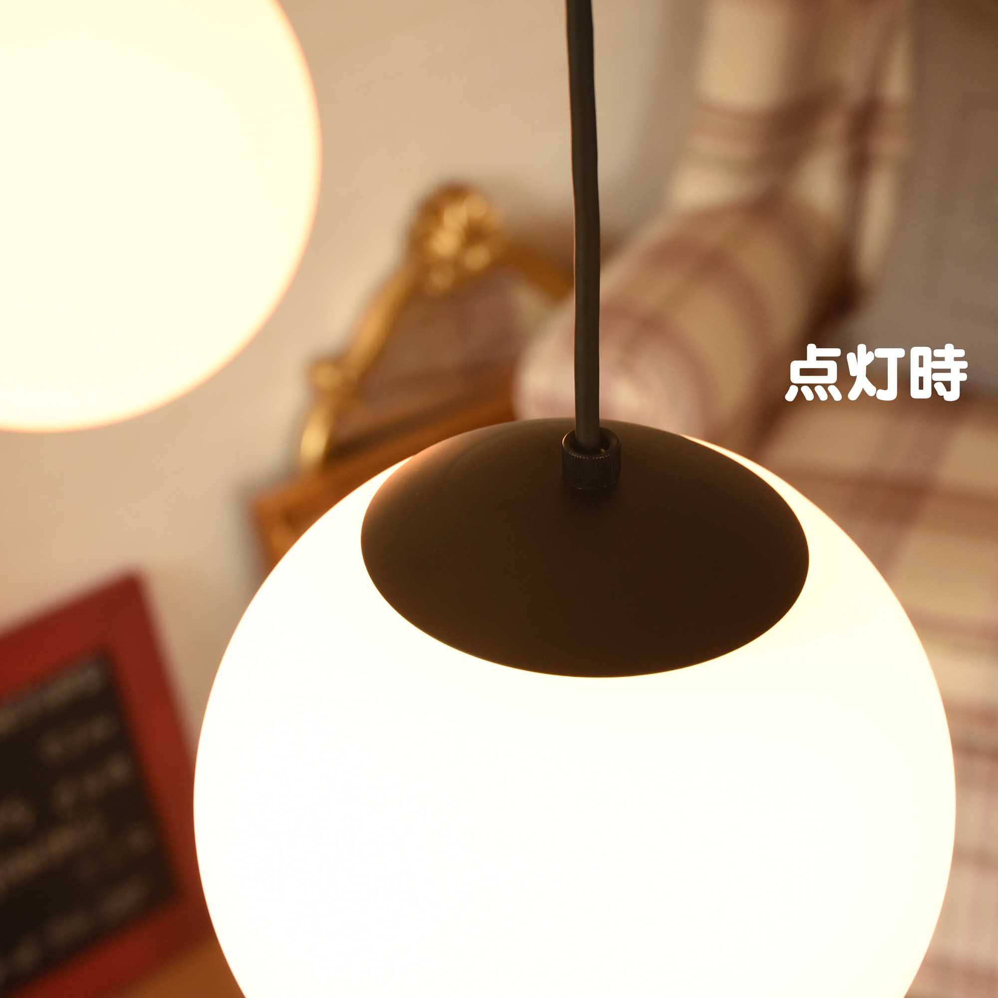 Amazon.co.jp : LED ペンダントライト ボール １灯 Milk Ball Sサイズ