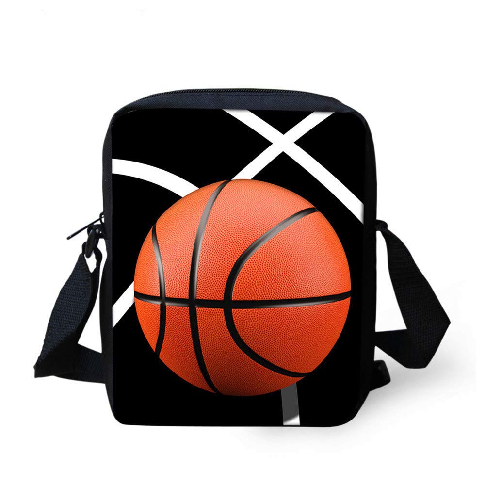 3d Basketball Pattern Mini Crossbody Bags Boys Girls Small