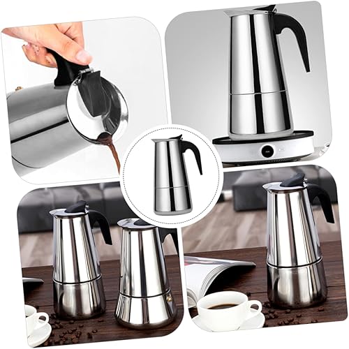 Miniatura 2 de UTHCLO Cafetera Hirviendo Olla Taza de espresso Cafetera de Acero Inoxidable Olla Clásica