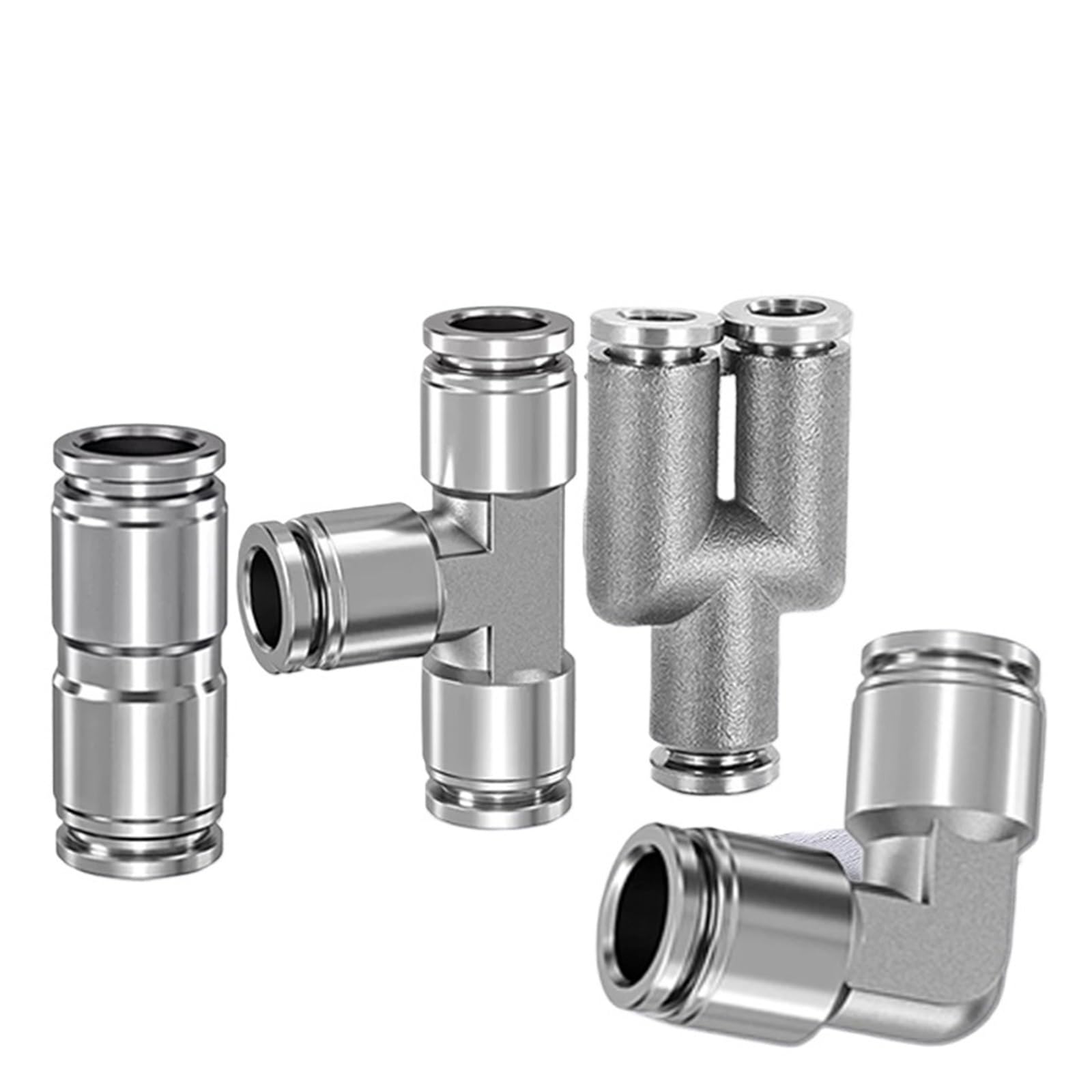 10 pezzi PU PV PE PY 304 acciaio inossidabile metallo pneumatico attacco rapido 4 6 8 10 12 mm raccordo tubo aria connettore(PE-10)