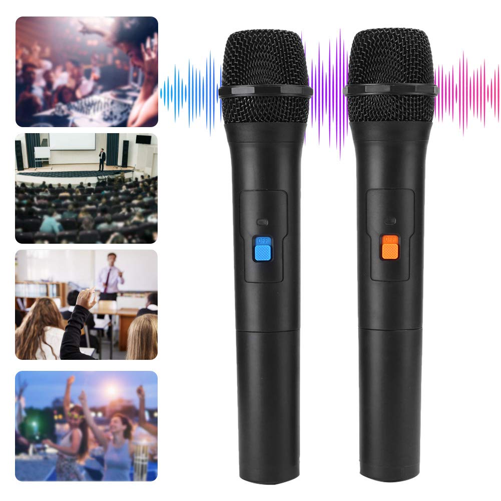 Sxhlseller Karaoke Speech Plug and Play Mic, recepción remota de señal Estable, micrófono para actuaciones en, para reuniones/Iglesias,(H)
