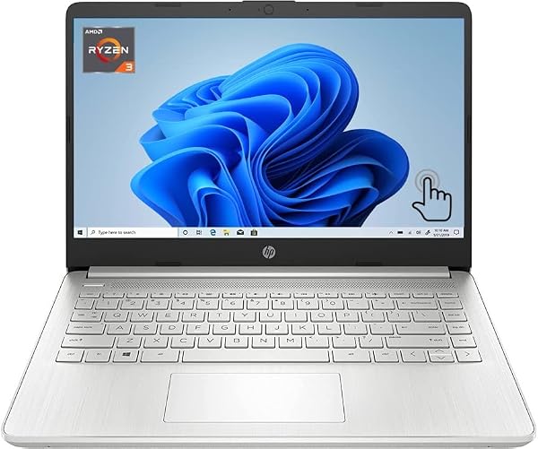 Laptop HP más reciente 2022, pantalla táctil HD de 14 pulgadas, procesador AMD Ryzen 3 3250U, RAM DDR4 de 16 GB, SSD PCIe NVMe de 512 GB, cámara web, HDMI, USB tipo C, Wi-Fi inalámbrico 5, Bluetooth, Windows 11 Home, plateado 🥇✔️ ® A Pedido 🏆™