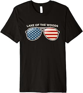 Lake of the Woods, AZ Vintage US Flag Sunglasses Premium T-Shirt