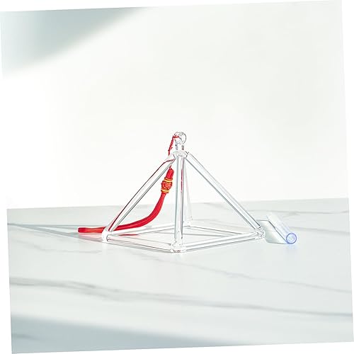 Miniatura 3 de ERINGOGO 1 juego pirámide de cristal que canta pirámide con el golpeador vibración, cuenco de sanación de sonido, pirámide de meditación,