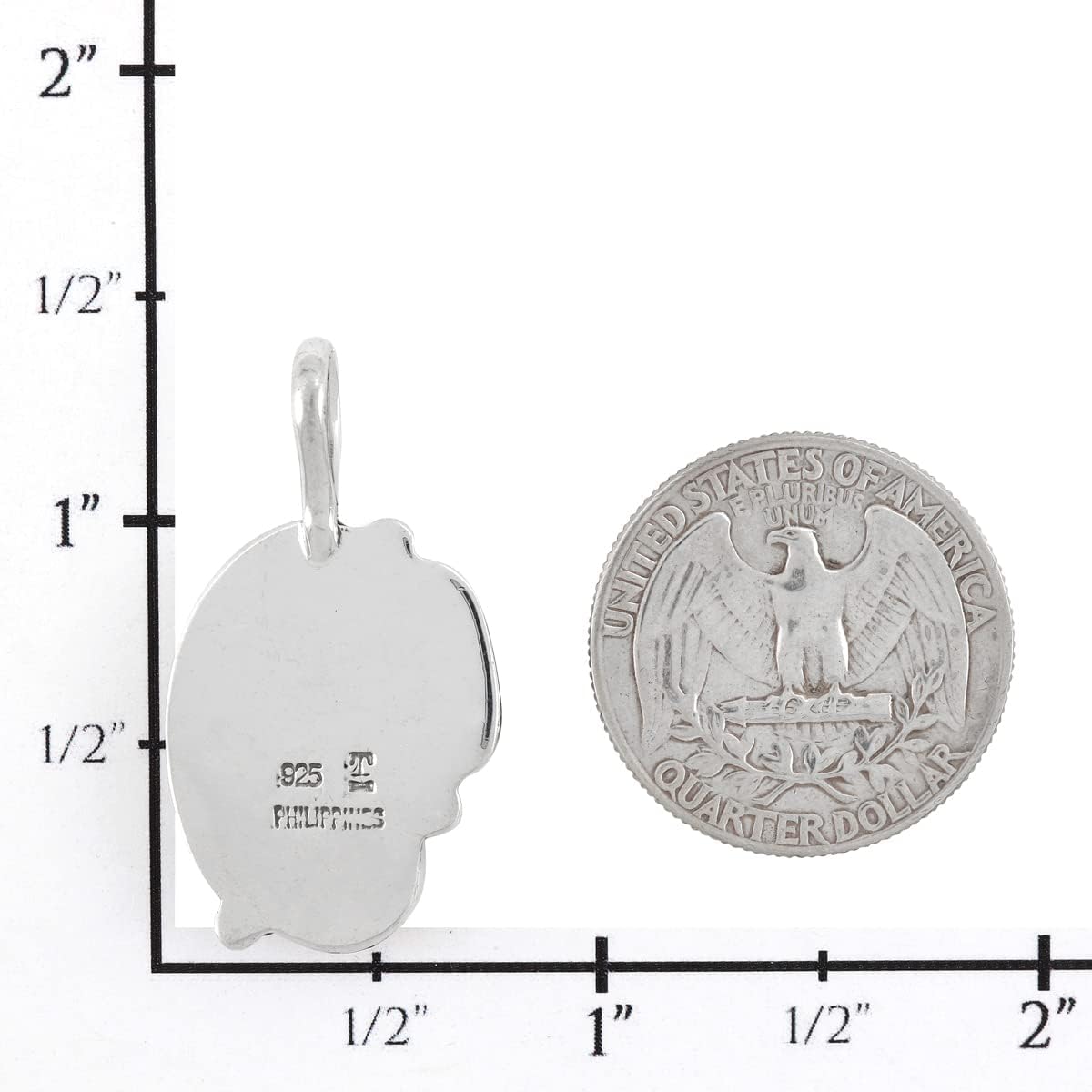 Turquoise Necklace 925 Sterling Silver Pendant & 20" Chain - Image 2