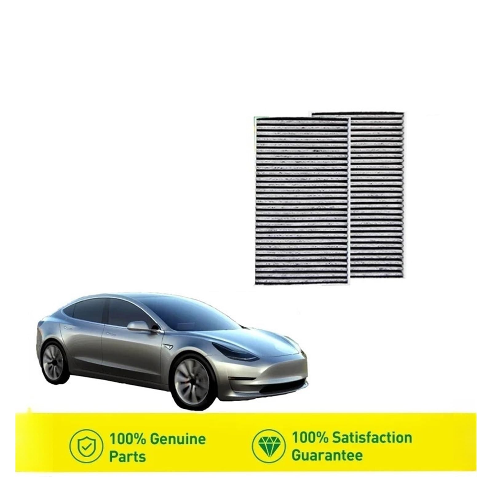 per Te&SLA Modello 3 Y EV Filtro CUK25015 1-2 2PC Carbone Attivo Filtro Abitacolo Integrato Filtro Abitacolo Carbone Attivo Carbone Aria Filtris Automobilistici