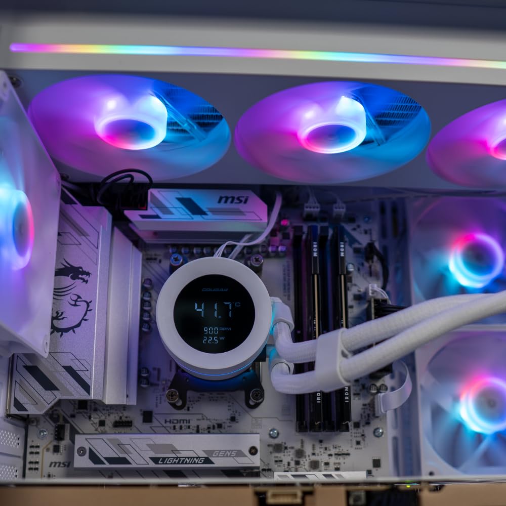 GLADIO VS2 EVO - Pc gaming Ryzen 5 9600X, Rtx 5060 Ti 16Gb White, Ram 32Gb DDr5 6000 Mhz, Ssd NVMe 1000Gb, Dissipatore a liquido 360mm, Windows 11 Pro, Pc desktop gaming, fino a 5,40 ghz