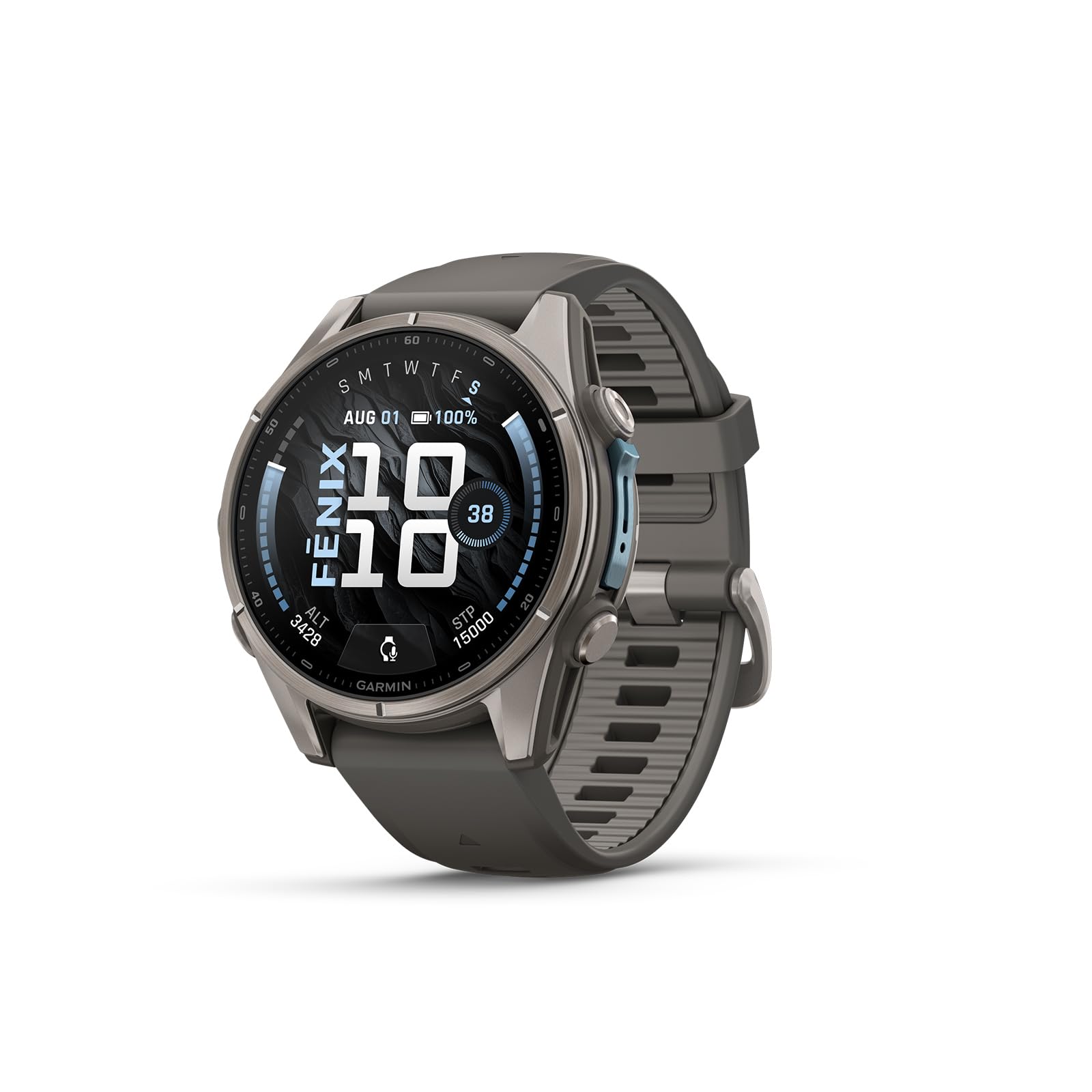Garmin fēnix 9, 43mm GPS multisport smartwatch, Pebble Grey | Extensive health & training features, adventure watch with 10 days battery life