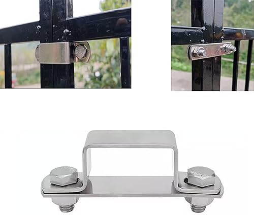 Miniatura 2 de 4 unids en forma de U Soporte de conector de metal de acero cuadrado Abrazadera de tubo de ángulo recto Accesorios de hardware para el hogar