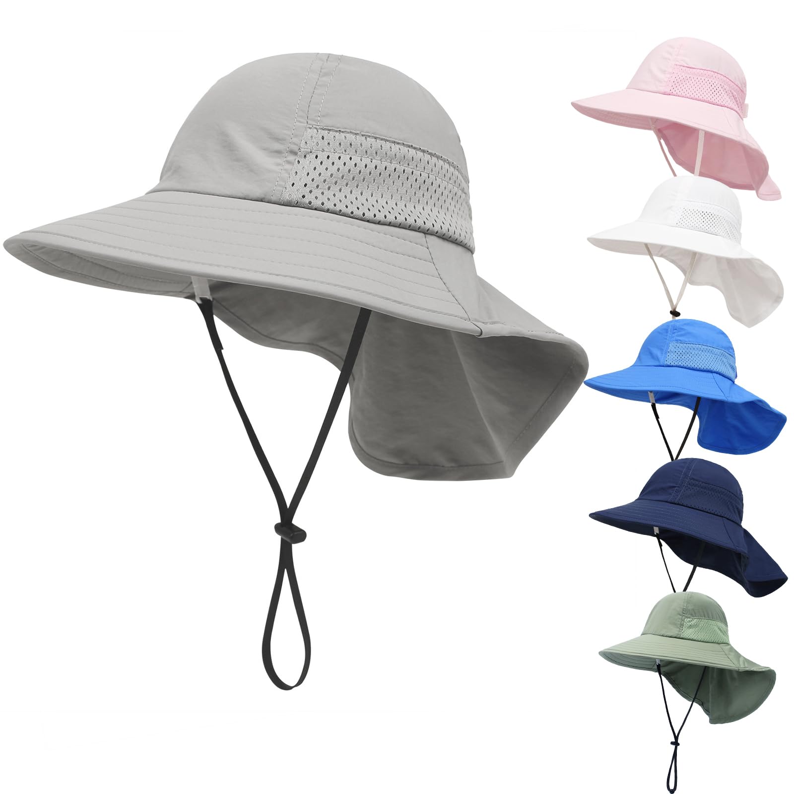 QIYIENDIAN Baby Toddler Sun Hat UPF 50+ Ajustable Protección Solar Bucket Sombreros Gorra para Niños Niños Niñas