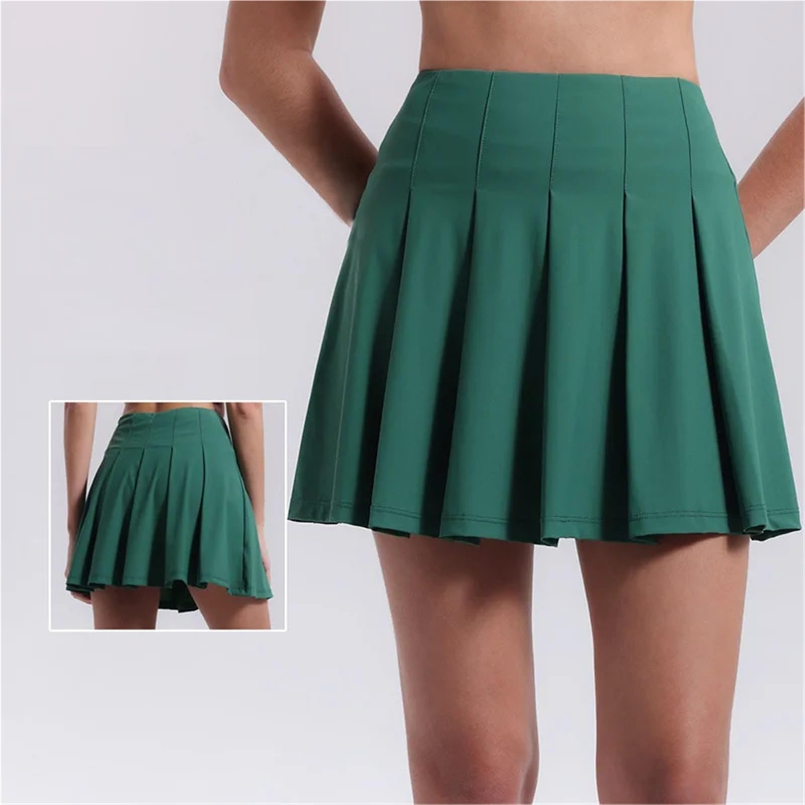 Falda de Tenis Plisada Nailon Spandex con Bolsillos | Multicolor SML XL Deportes Tenis Running Gimnasio Ocio: Plisados ​​Bolsillos Stretch Mujer