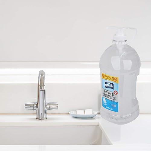 Miniatura 5 de Wish Desinfectante de manos Vitamina E con bomba y asa de transporte transparente 67.6 Fl Oz