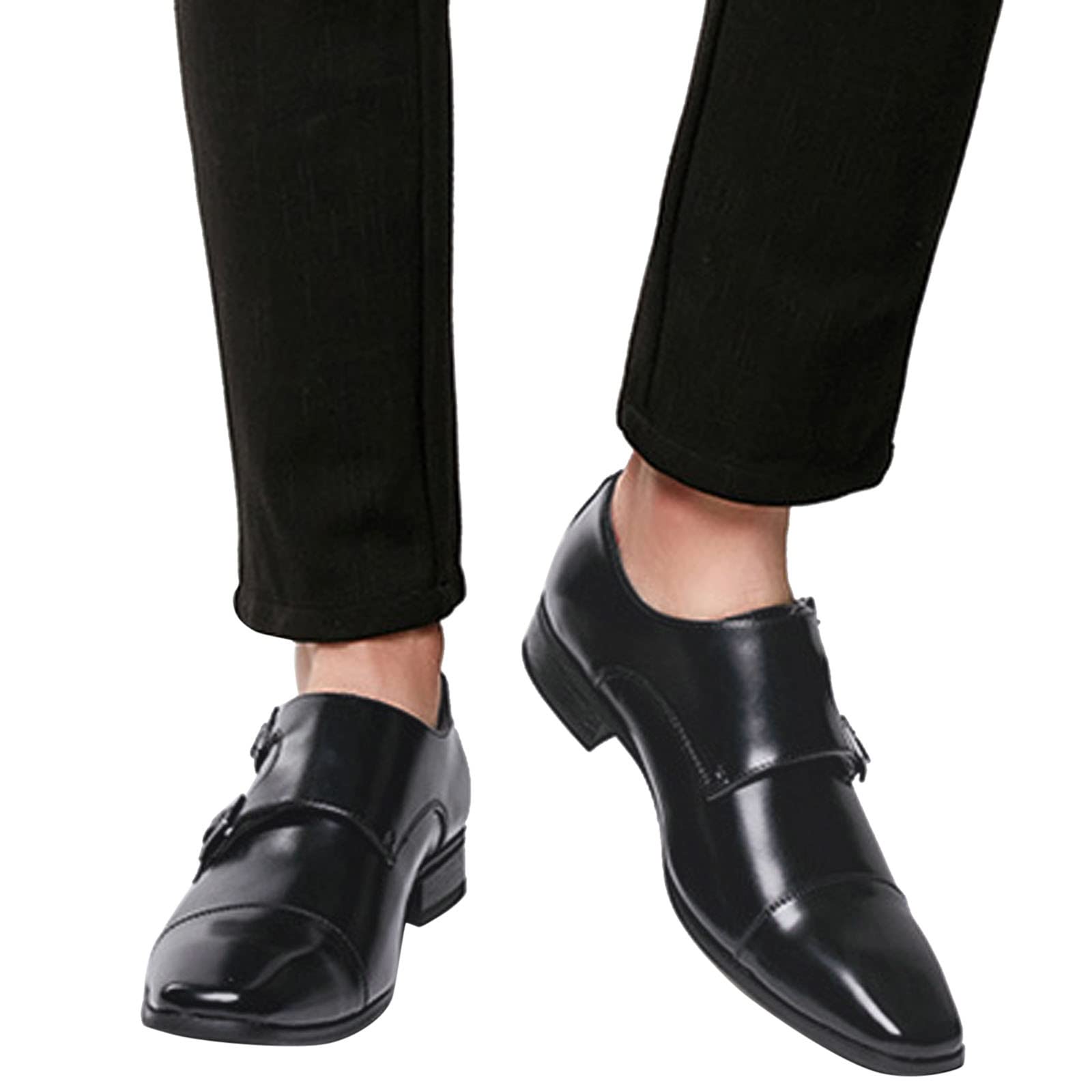 Monk - Zapatos de vestir formales para hombre, Oxford, Negro, Talla única (consulte la tabla de tallas)