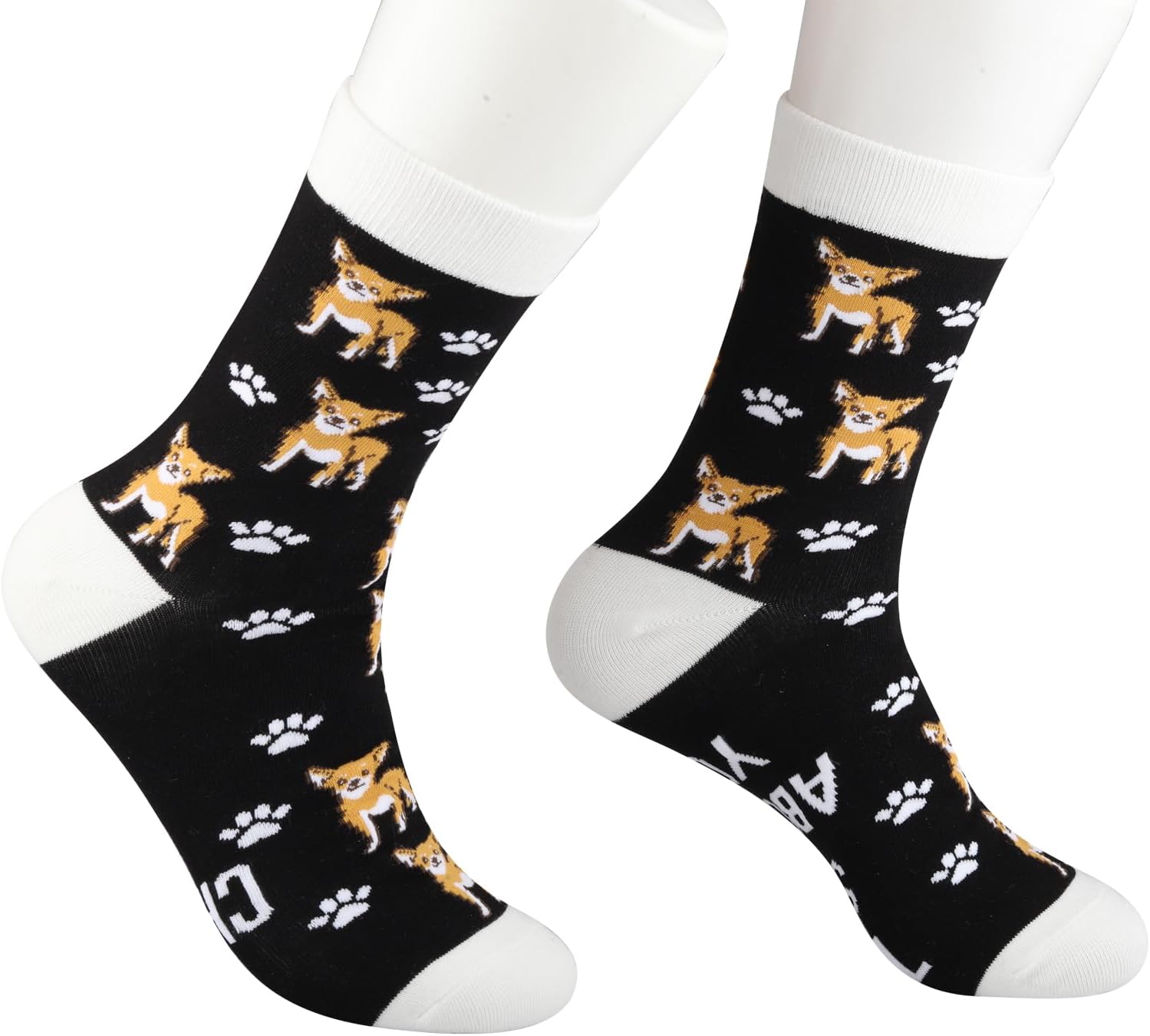 CENWA 1 Pair Chihuahua Dog Socks My Chihuahua and I Talk Shit About You Socks Gift for Dog Lover - Image 4