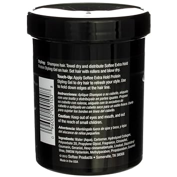 Softee Styling Gel Proteins Extra Hold 8 Oz