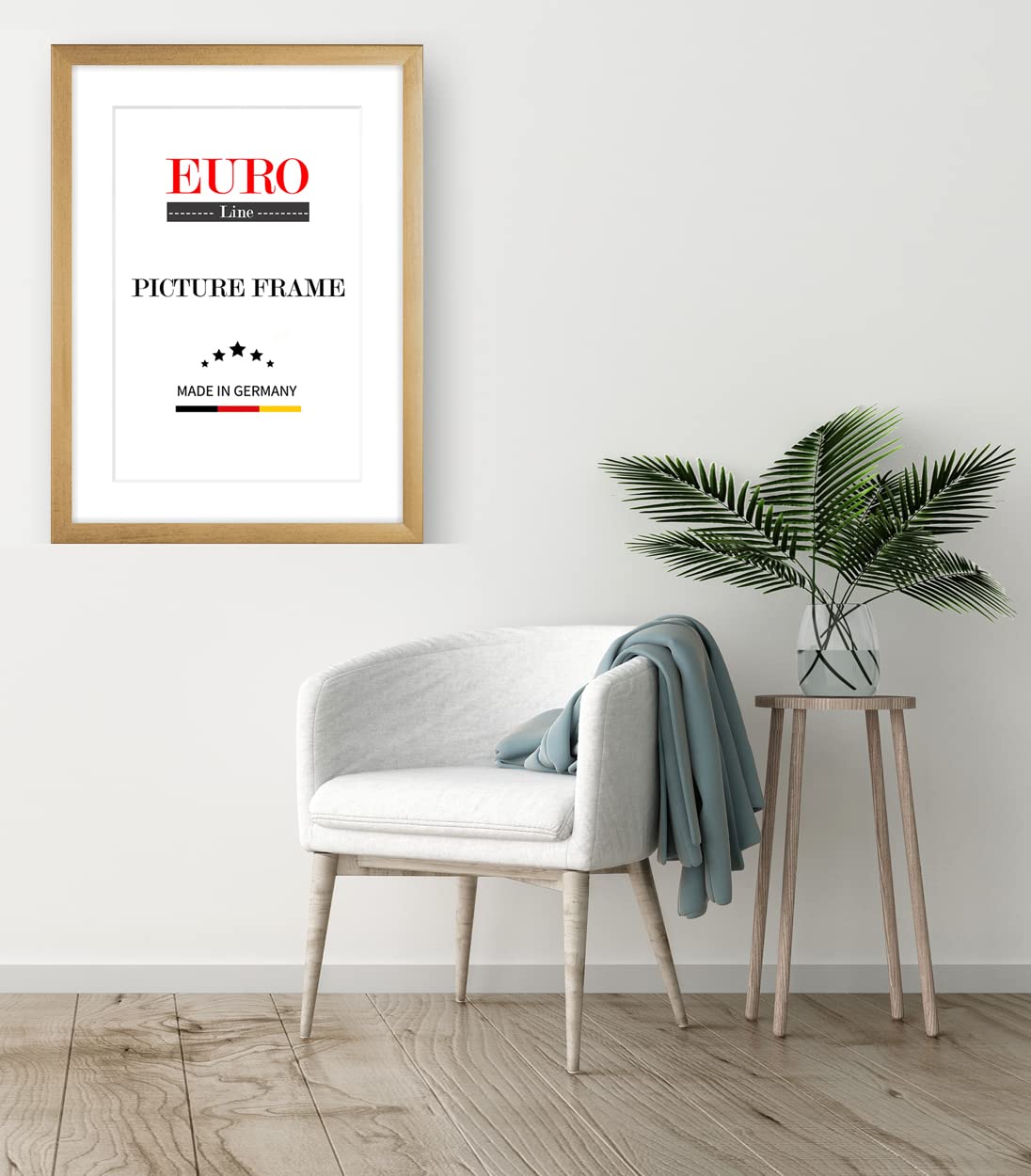 EUROLine - Marco de madera de 72 x 149 cm con cristal acrílico antirreflectante para | Imágenes | carteles | marcos para puzles | disponible en 22 colores