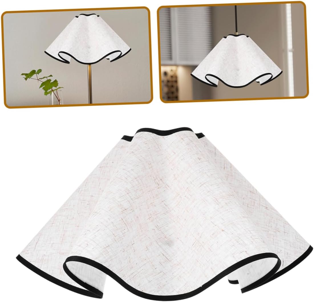 Pleated Lampshade Covers Petal Design Table Lamp Shade Ceiling Light Home Lighting Pp Fabric