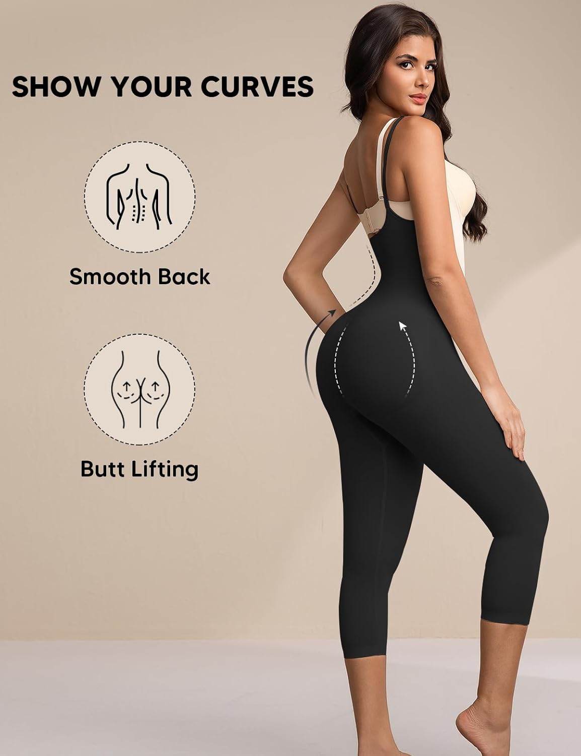 Open Bust Tummy Control Shapewear Bodysuits for Women Compression Leggings Full Body Seamless Faja Butt Lifting Body Shaper - Image 5