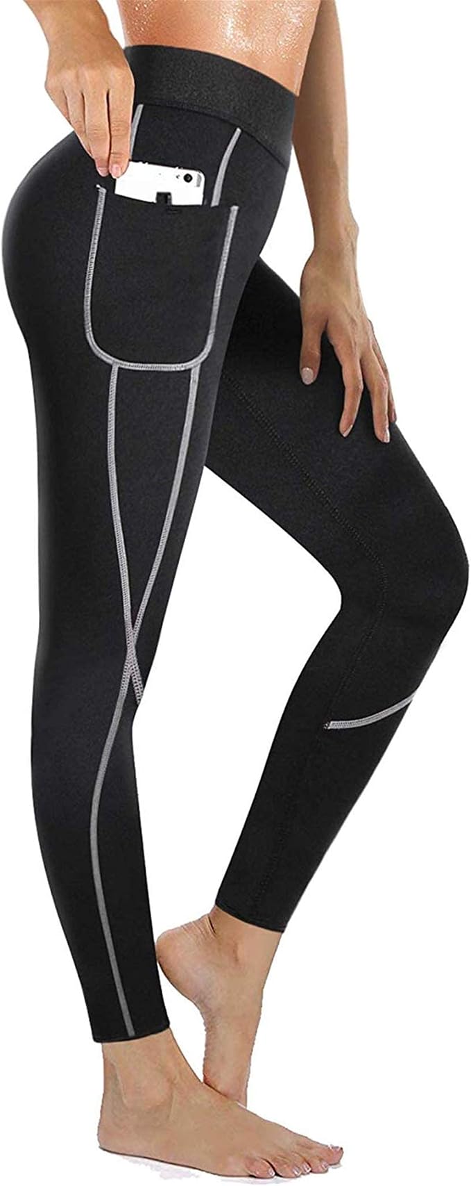 Chumian - Pantaloni dimagranti da donna, in neoprene, traspiranti, per  perdita di peso, fitness, palestra Nero XXXL : Amazon.it: Sport e tempo  libero