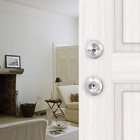 Vista 8 de Double keyed Deadbolt Lock - Keyed on Both Sides, 2-Way Adjustable Cylinder Deadbolt (Privacy/Passage), Satin Stainless Steel