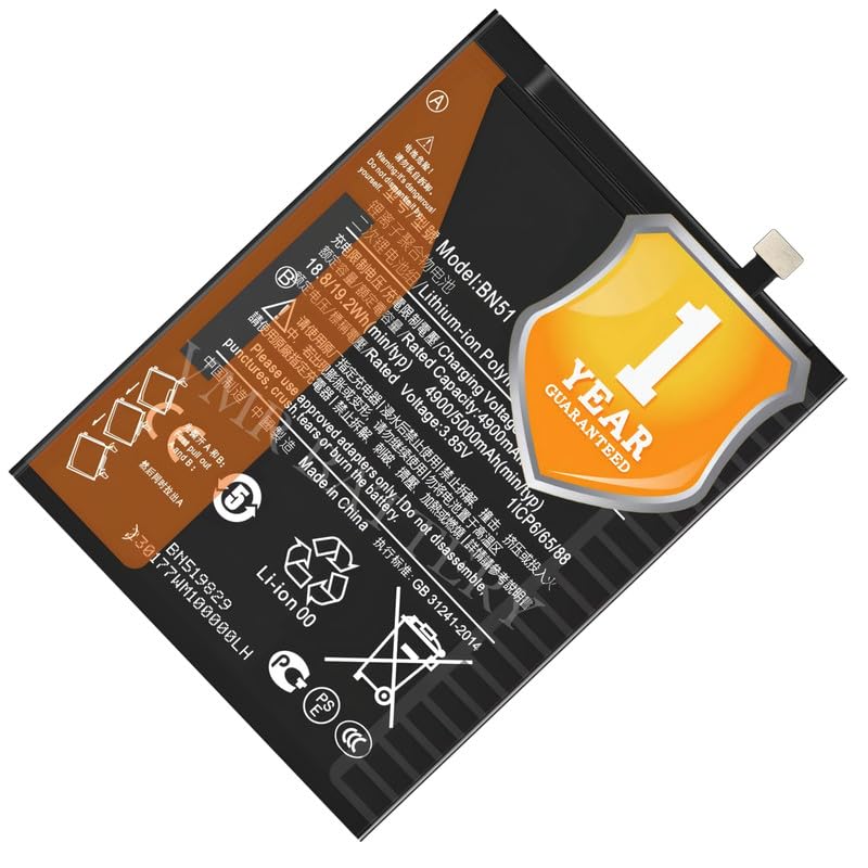 Image of Original BN51 Battery Compatible for Xiaomi Redmi 8 (M1908C3IC, MZB8255IN, M1908C3IG, M1908C3IH) | Redmi 8A (MZB8458IN, M1908C3KG, M1908C3KH) - (5000mAh) - 1 Year Warranty K7