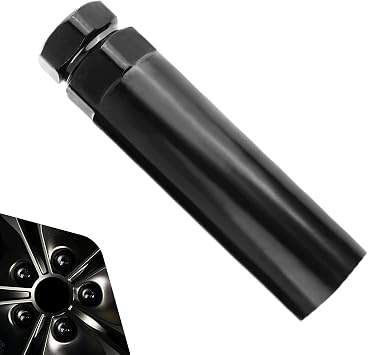 Car 6 Point Spline Lug Nuts Key Tuner Socket Tool, Anti-slip & Shockproof Socket Key Tool, 3/4" and 13/16" Hex Replacement Wrench, Universal for Cars, SUVs, Trucks Black
